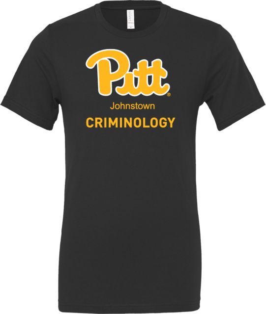 Pittsburgh Bella + Canvas Jersey Cotton T Shirt Pitt Johnstown Criminology - ONLINE ONLY