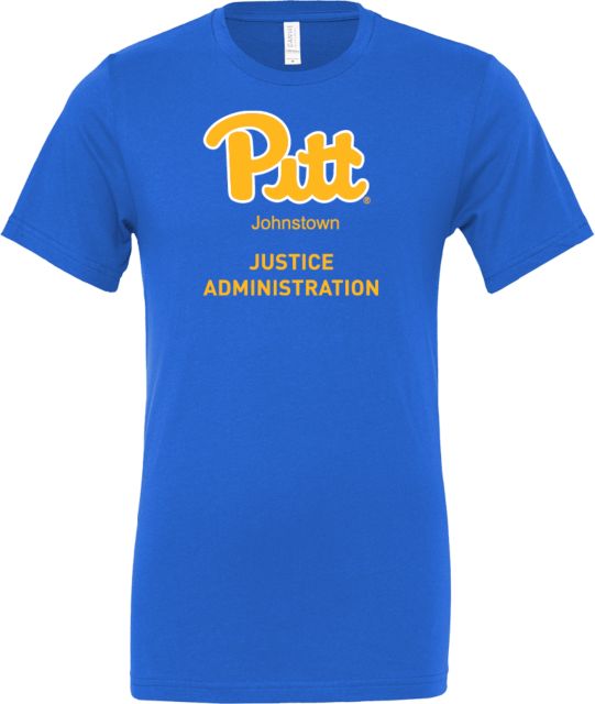 Pittsburgh Bella + Canvas Jersey Cotton T Shirt Pitt Johnstown Justice Administration - ONLINE ONLY