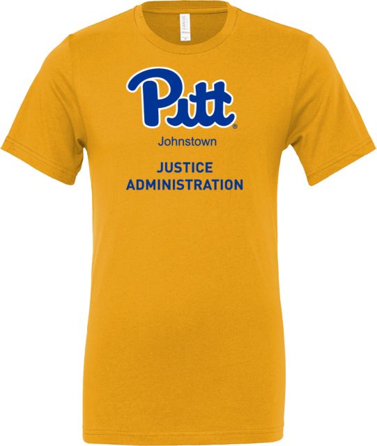 Pittsburgh Bella + Canvas Jersey Cotton T Shirt Pitt Johnstown Justice Administration - ONLINE ONLY