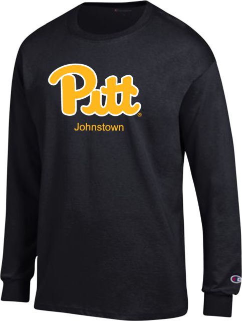 Pittsburgh Champion Long Sleeve T Shirt Script Pitt Johnstown - ONLINE ONLY