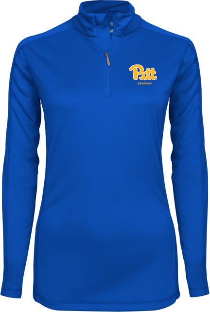 Pittsburgh Ladies Syntrel Interlock 1/4 Zip Script Pitt Johnstown - ONLINE ONLY