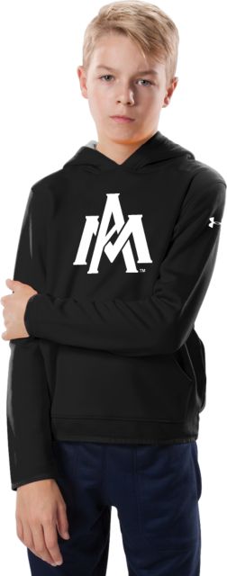 Arkansas Monticello Under Armour Youth Fleece Hoodie Primary Mark - ONLINE ONLY