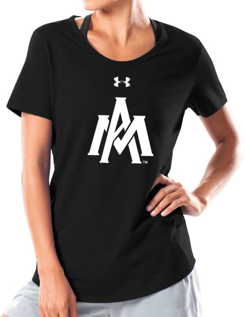 Arkansas Monticello Under Armour Womens Charged Cotton Tee Primary Mark - ONLINE ONLY