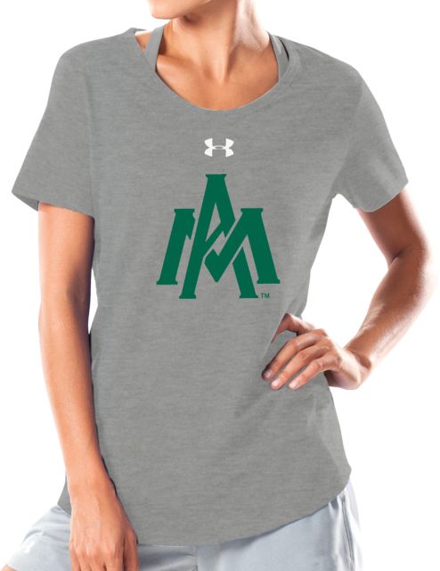 Arkansas Monticello Under Armour Womens Charged Cotton Tee Primary Mark - ONLINE ONLY