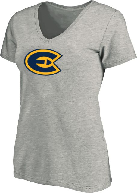 Eau Claire Womens Plus V Neck T Shirt Primary Athletic Mark - Plus - ONLINE ONLY