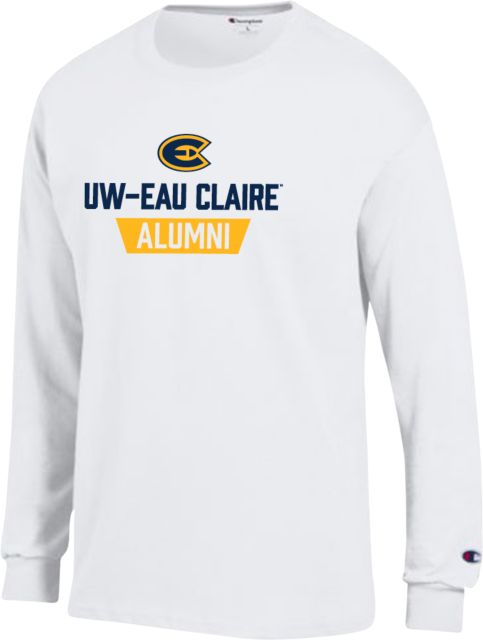 Eau Claire Champion Long Sleeve T Shirt UW Eau Claire Alumni - ONLINE ONLY