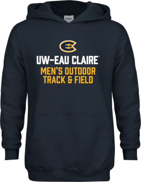 Eau Claire Youth Fleece Hoodie UW Eau Claire Mens Outdoor Track and Field - ONLINE ONLY