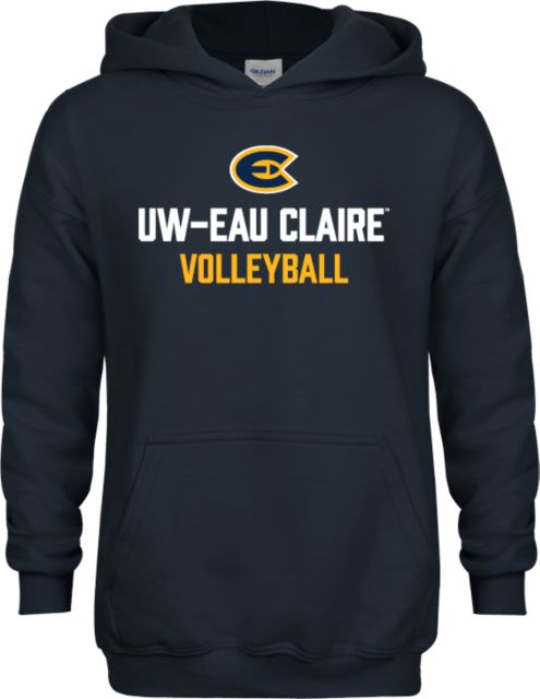 Eau Claire Youth Fleece Hoodie UW Eau Claire Volleyball - ONLINE ONLY