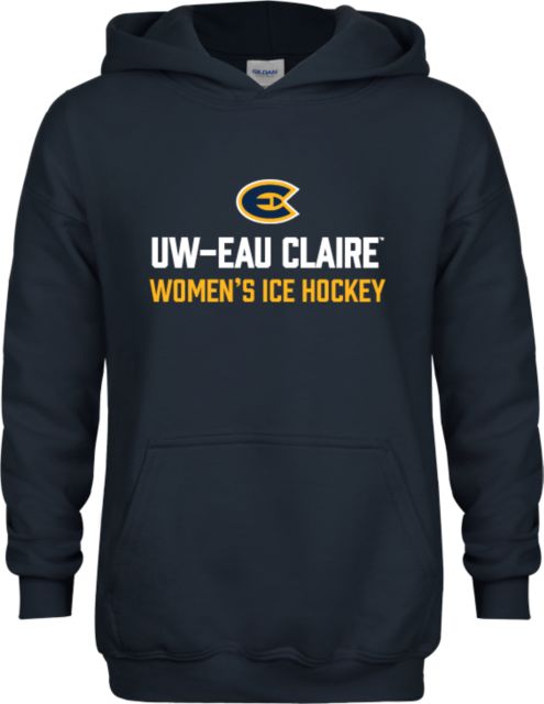 Eau Claire Youth Fleece Hoodie UW Eau Claire Womens Ice Hockey - ONLINE ONLY