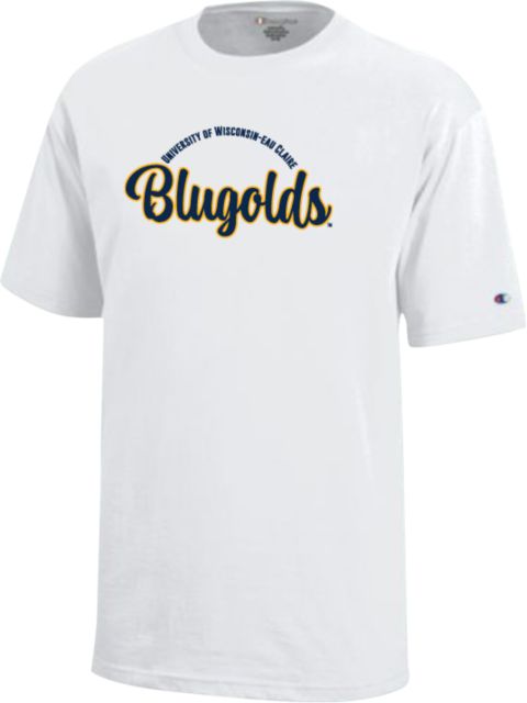 Eau Claire Youth Champion Short Sleeve Tee Blugolds Script - ONLINE ONLY