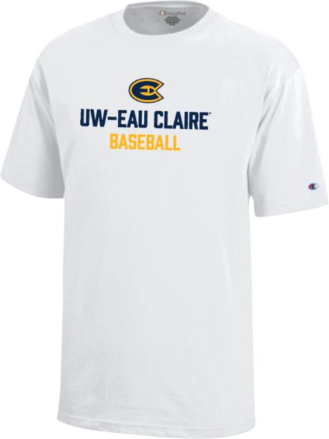 Eau Claire Youth Champion Short Sleeve Tee UW Eau Claire Baseball - ONLINE ONLY