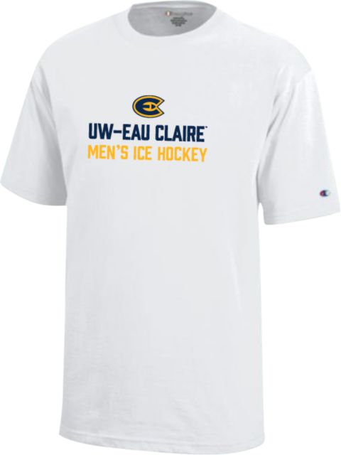 Eau Claire Youth Champion Short Sleeve Tee UW Eau Claire Ice Mens Hockey - ONLINE ONLY