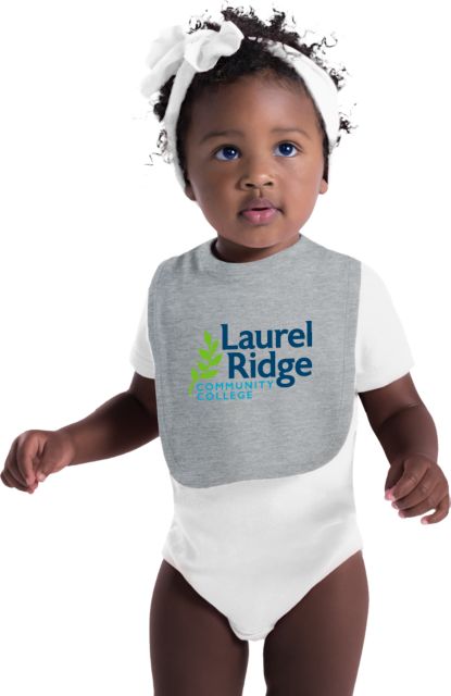 Laurel Ridge Baby Bib Wordmark Stacked - ONLINE ONLY