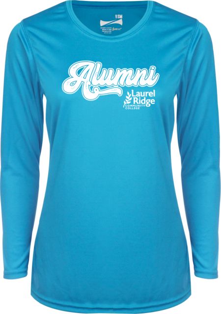 Laurel Ridge Womens Performance Long Sleeve Shirt Alumni Script - ONLINE ONLY