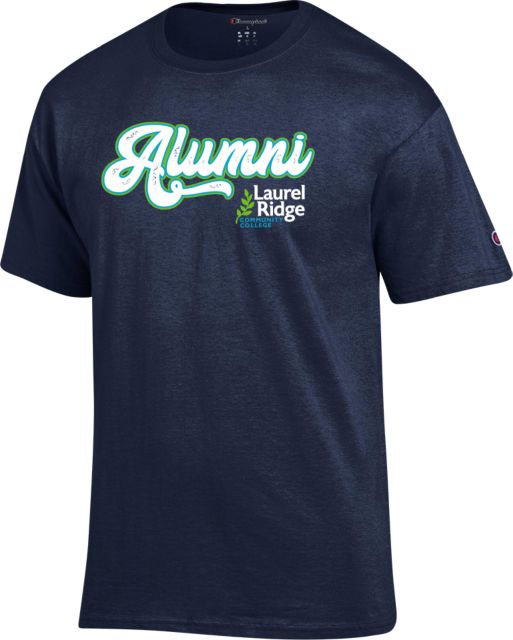 Laurel Ridge Champion T Shirt Alumni Script - ONLINE ONLY