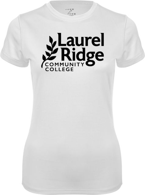 Laurel Ridge Womens Performance Short Sleeve Tee Wordmark Stacked - ONLINE ONLY