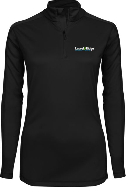 Laurel Ridge Womens Syntrel Interlock 1/4 Zip Wordmark Horizontal - ONLINE ONLY