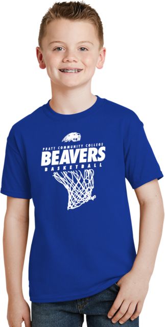 Pratt CC Youth T Shirt Pratt CC Beavers Basketball w/ Hanging Net - ONLINE ONLY