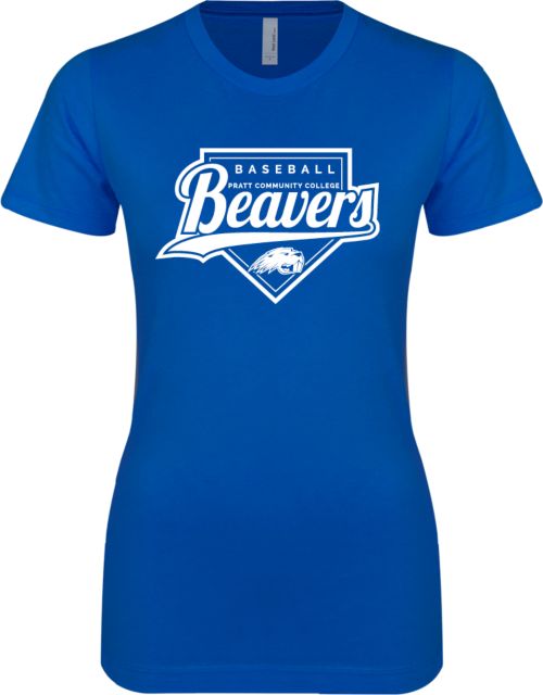 Pratt CC Next Level Ladies SoftStyle Junior Fitted Tee Beavers Baseball Script w/ Plate - ONLINE ONLY
