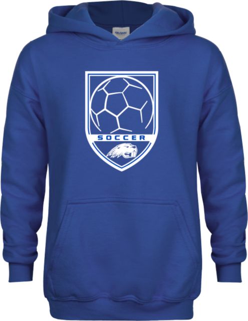 Pratt CC Youth Fleece Hoodie Soccer Shield w/ Logo - ONLINE ONLY
