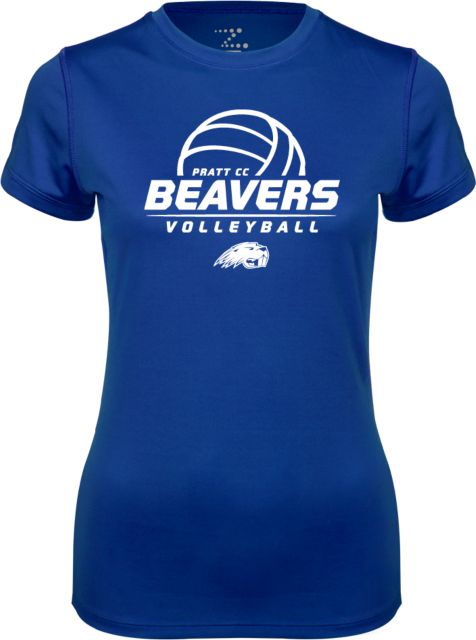 Pratt CC Ladies Syntrel Performance Tee Pratt CC Beavers Volleyball Stacked - ONLINE ONLY