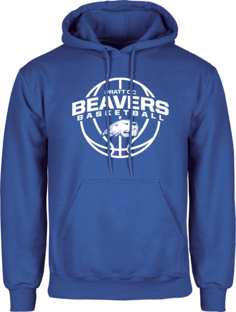 Pratt CC Fleece Hoodie Arched Pratt CC Beavers w/ Ball - ONLINE ONLY