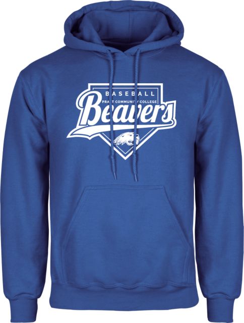 Pratt CC Fleece Hoodie Beavers Baseball Script w/ Plate - ONLINE ONLY