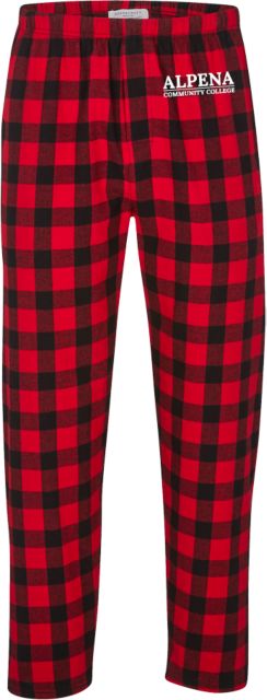 Alpena Boxercraft Unisex Red/Black Buffalo Flannel Pajama Pant Wordmark - ONLINE ONLY