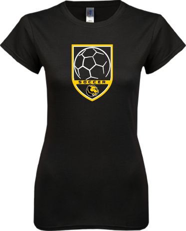 Wentworth Next Level Ladies SoftStyle Junior Fitted Tee Soccer Shield Design - ONLINE ONLY