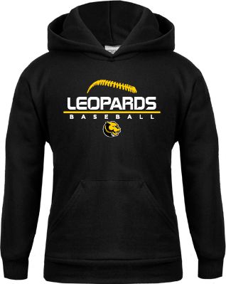 Wentworth Youth Fleece Hoodie Baseball Seams Stacked Design - ONLINE ONLY