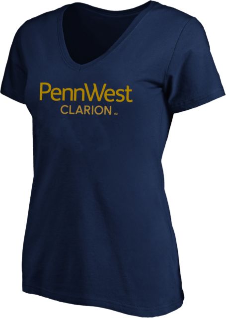 PennWest Clarion Womens Plus V Neck T Shirt  PennWest Clarion Institutional Mark - PLUS - ONLINE ONLY