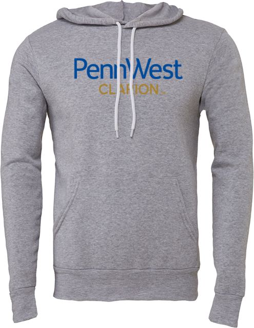 PennWest Clarion Bella + Canvas Fleece Hood PennWest Clarion Institutional Mark - ONLINE ONLY