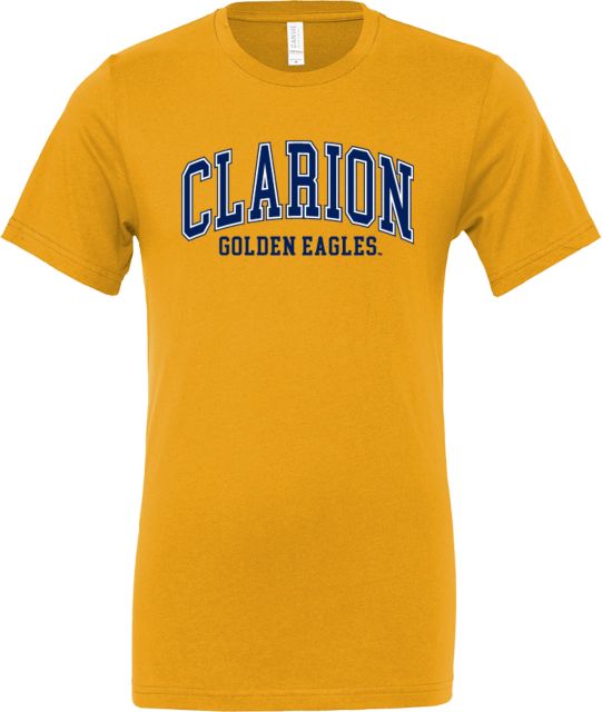 PennWest Clarion Bella + Canvas Jersey Cotton T Shirt Clarion Golden Eagles Arched - ONLINE ONLY