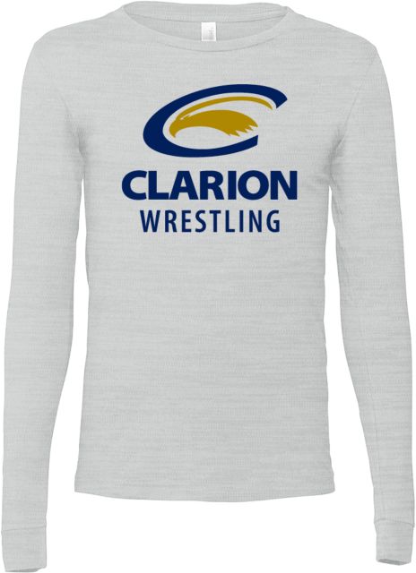 PennWest Clarion Bella + Canvas Ash Jersey Cotton Long Sleeve T Shirt Clarion C Eagle - Wrestling - ONLINE ONLY