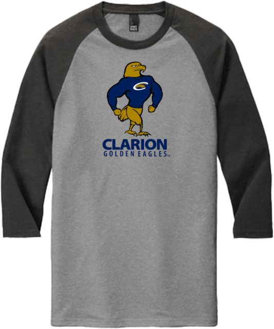 PennWest Clarion District Triblend Baseball Raglan Tee Clarion Secondary Athletic Mark - ONLINE ONLY