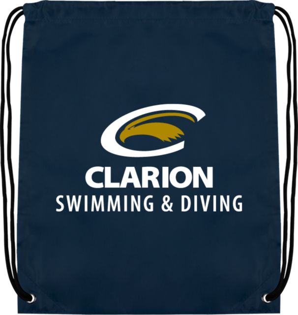 PennWest Clarion Drawstring Backpack Clarion C Eagle - Swim and Dive - ONLINE ONLY