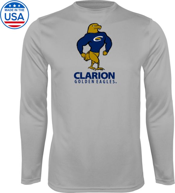 PennWest Clarion Platinum Performance Long Sleeve Shirt Clarion Secondary Athletic Mark - ONLINE ONLY