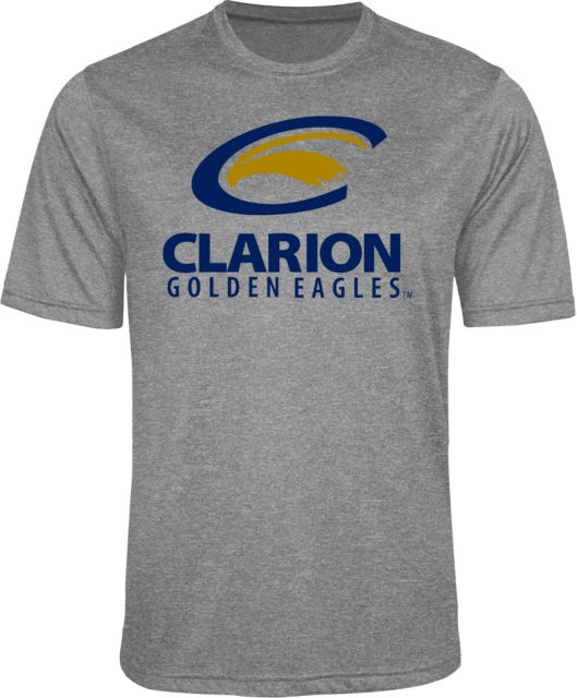 PennWest Clarion Heather Performance Contender Tee Clarion Primary Athletic Mark - ONLINE ONLY