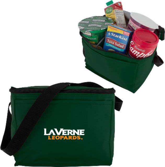 LaVerne Six Pack Cooler University of La Verne  Leopards Wordmark Flat
