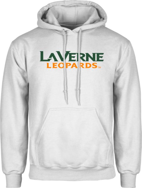 LaVerne Fleece Hoodie University of La Verne  Leopards Wordmark Flat
