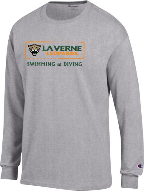 LaVerne Champion Long Sleeve T Shirt La Verne Leopards Swimming and Diving