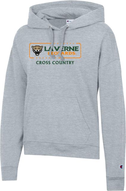 LaVerne Champion Womens Powerblend Pullover Hood La Verne Leopards Cross Country