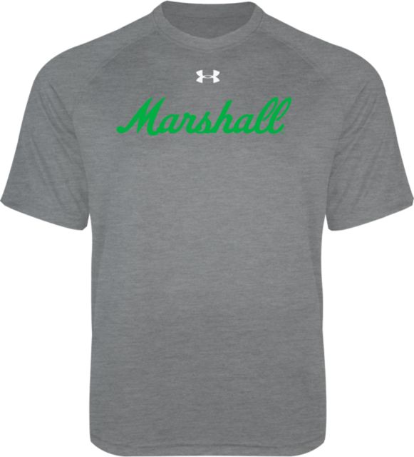 Marshall Under Armour Youth Tech Tee Marshall University Marshall Script Wordmark - ONLINE ONLY