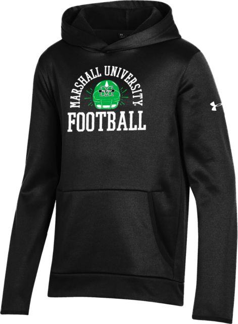 Marshall Under Armour Youth Fleece Hoodie Marshall University Football Design ONLINE ONLY Marshall University