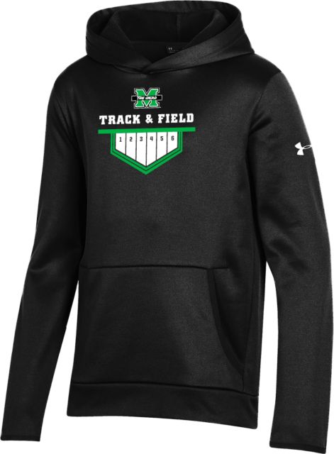 Marshall Under Armour Youth Fleece Hoodie Marshall University Track and Field Design - ONLINE ONLY