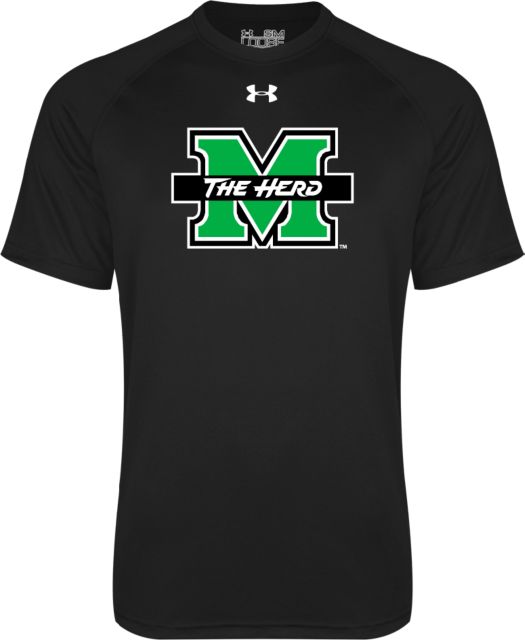 Marshall Under Armour Tech Tee UA - Marshall University The Herd Primary Mark - ONLINE ONLY