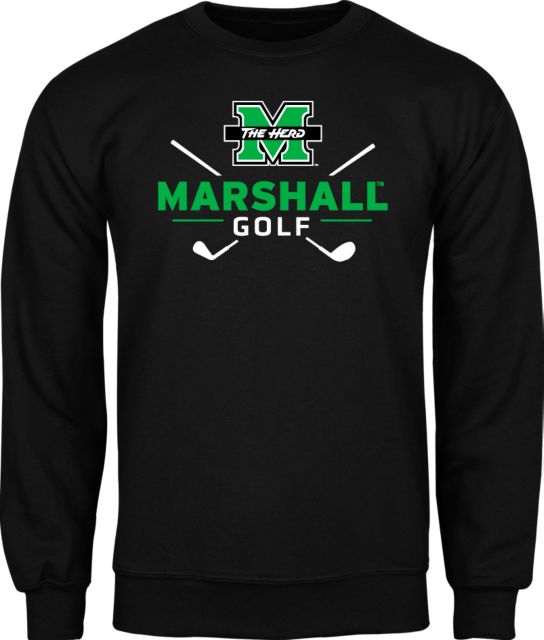 Marshall Fleece Crew Marshall University Golf Design - ONLINE ONLY