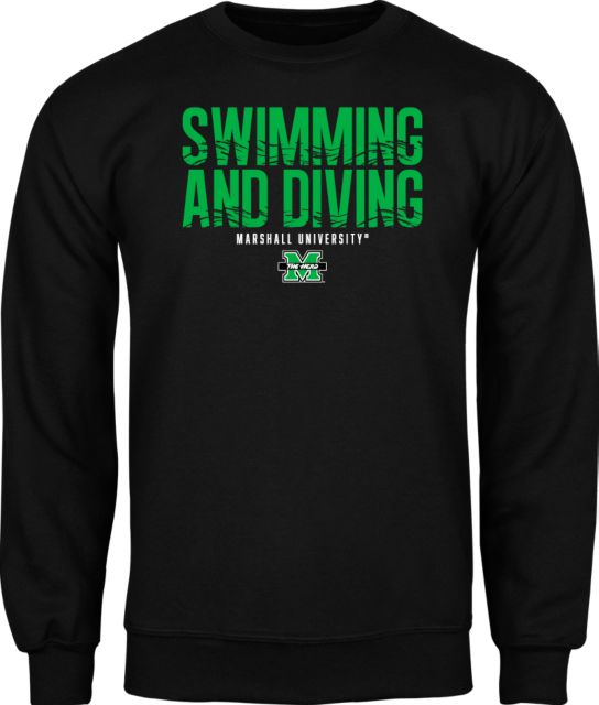 Marshall Fleece Crew Marshall University Swimming and Diving Design - ONLINE ONLY