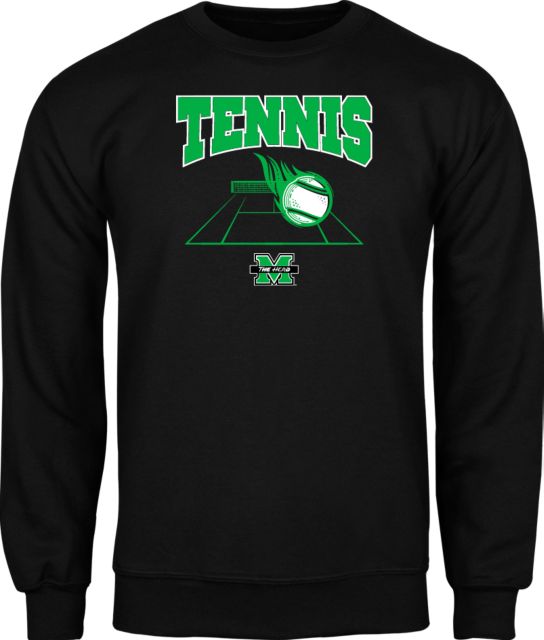 Marshall Fleece Crew Marshall University  Tennis Design - ONLINE ONLY