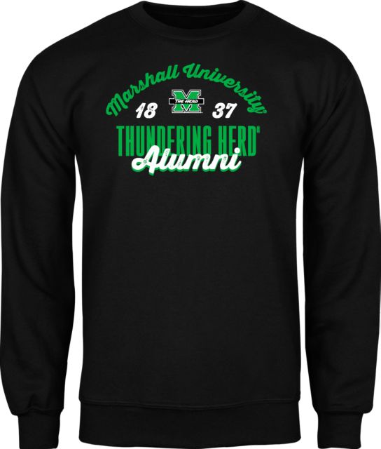 Marshall Fleece Crew Marshall University Thundering Herd Est 1837 Alumni - ONLINE ONLY